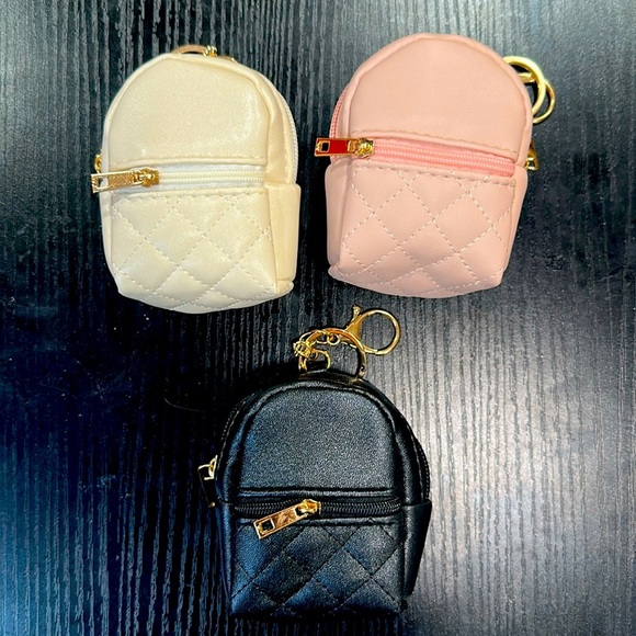 Handbags - Stylish mini backpack - Multiple Colors lap stick, inhaler, key fob, id